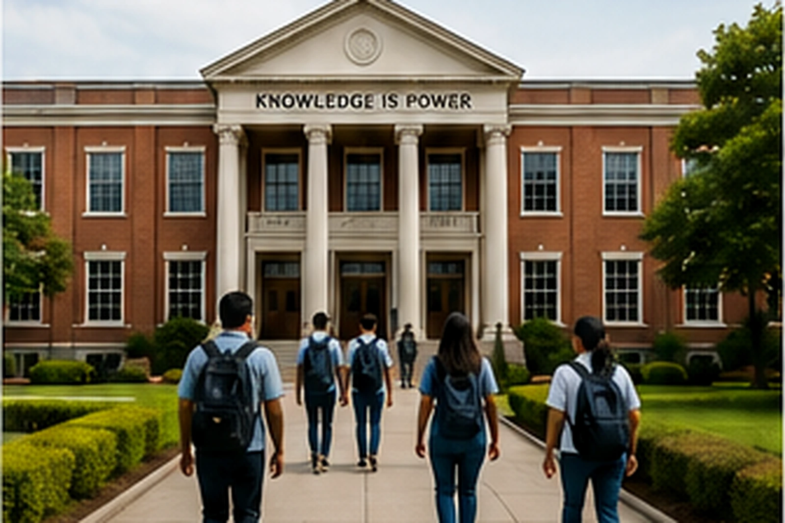 Institute campus and student experience representing credibility and trust.