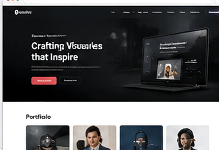 Professional portfolio and personal brand website design preview.